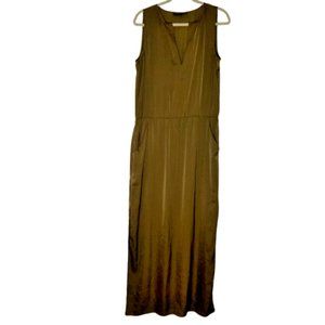 BCBG MAXAZRIA Womens Alexis Sleeveless Maxi Dress Slinky Moss Green Size Medium